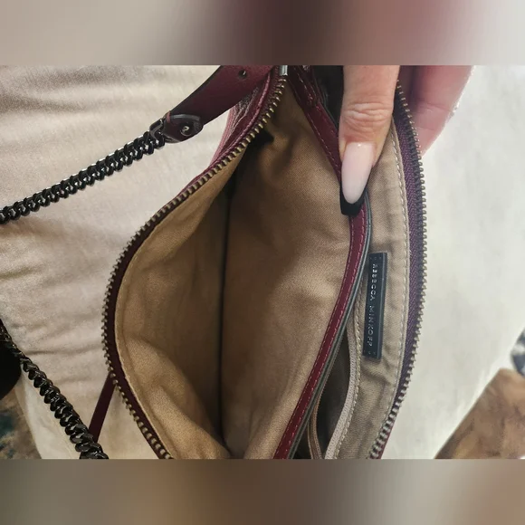 Rebecca Minkoff • Edie Chevron Leather Top-Zip Crossbody - Picture 5 of 5